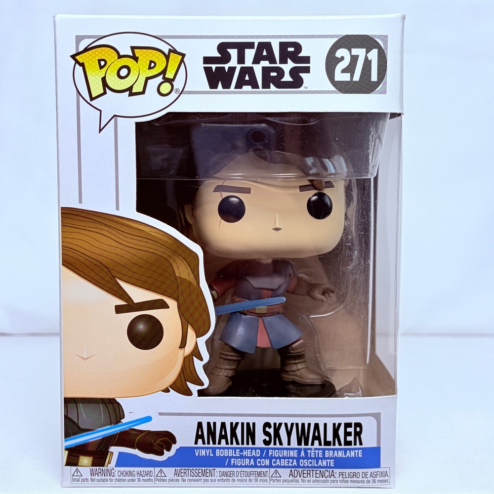 Funko Star Wars Anakin Skywalker 271 Pop Vinyl Figure Clone Wars Jedi BobbleHead